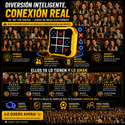 TicTac Royale™️Juego de Mesa Premium para Diversión Inteligente y Retos en Familia ✅