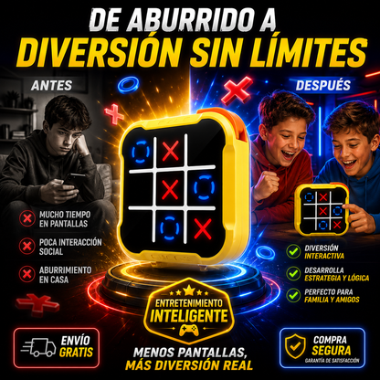 TicTac Royale™️Juego de Mesa Premium para Diversión Inteligente y Retos en Familia ✅